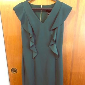 Sleeveless hunter green dress